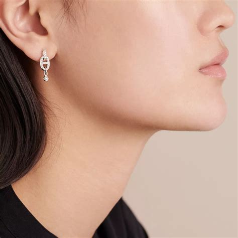 hermes piercing|Hermes chaine d'ancre earrings.